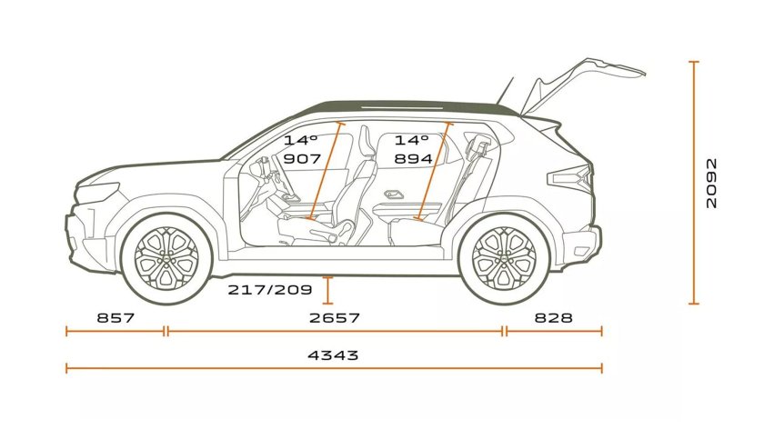 Габариты mitsubishi outlander 3