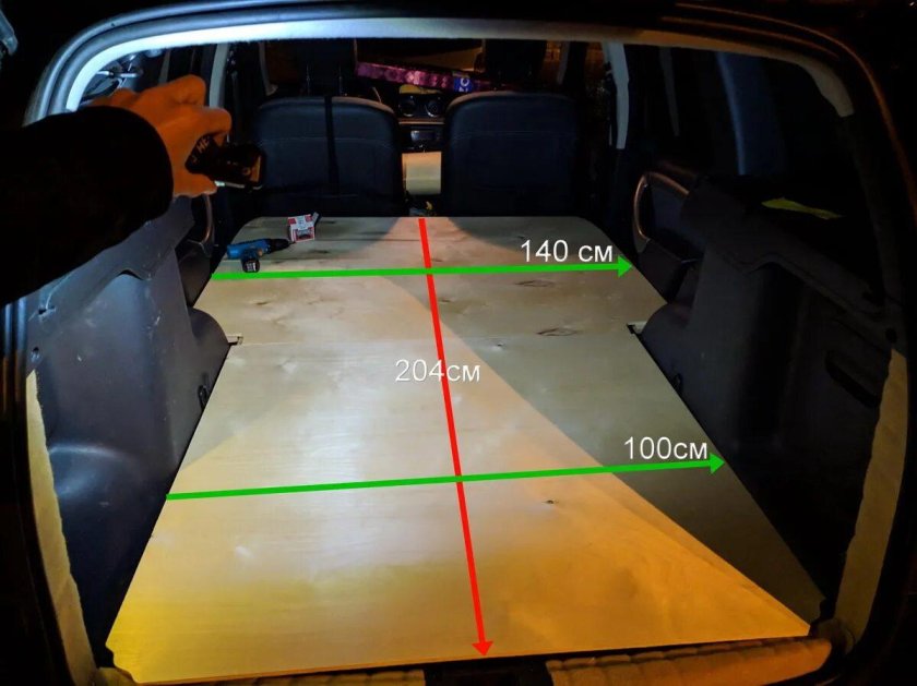 Рено Дастер 1 ширина багажника