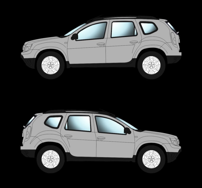 Рено Дастер чертеж