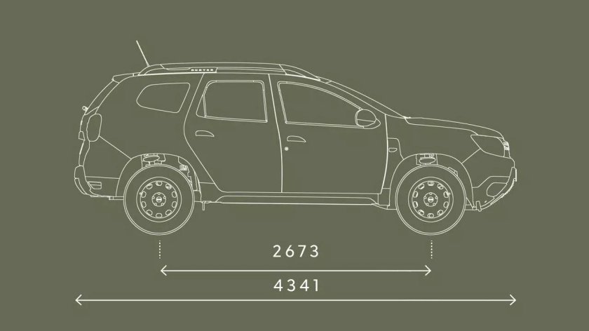 Renault Duster чертеж