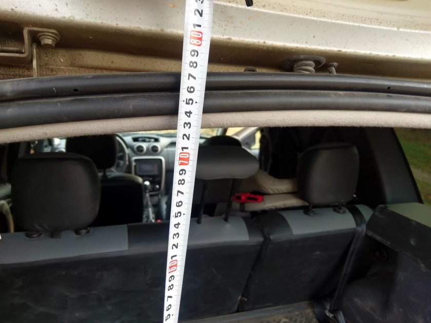 Renault Duster габариты багажника