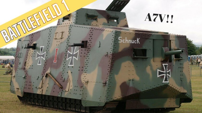 Первый немецкий танк a7v