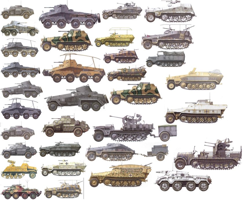 Немецкая техника второй мировой войны вид сбоку