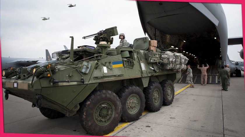 Колонна БТР Страйкер