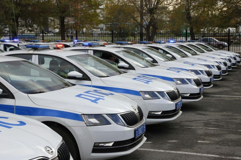 Патрульная Шкода Октавия ДПС