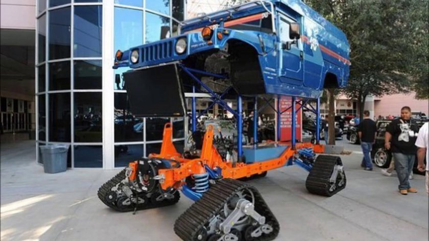 Хаммер h1 на гусеницах