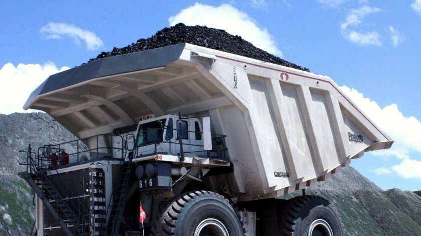 Карьерный самосвал liebherr t282b