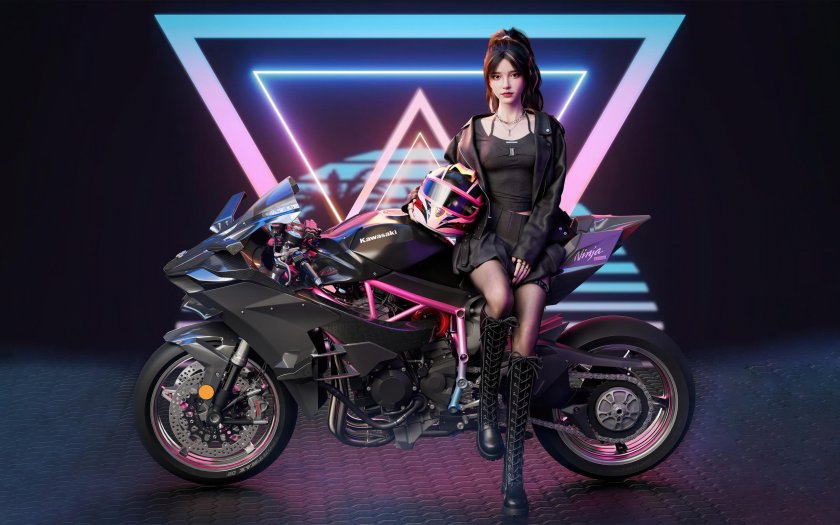 Обои мотоциклы с девушками