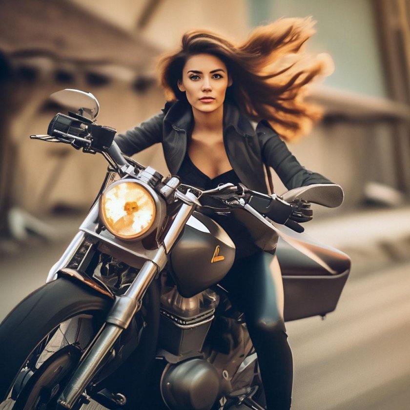 Фотосессия на мотоцикле девушки образы