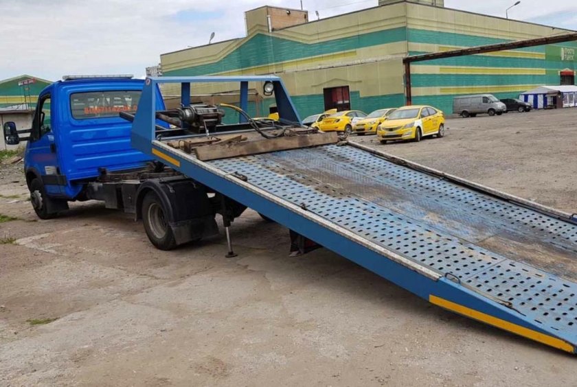 Эвакуатор Газель Некст со сдвижной платформой