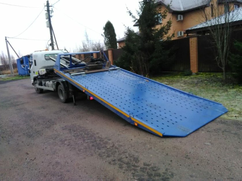 Эвакуатор Газель Некст со сдвижной платформой