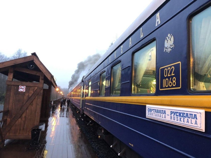 Ретропоезд Рускеала