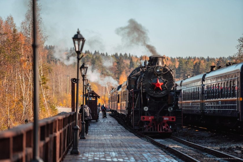 Паровоз рускеальский экспресс