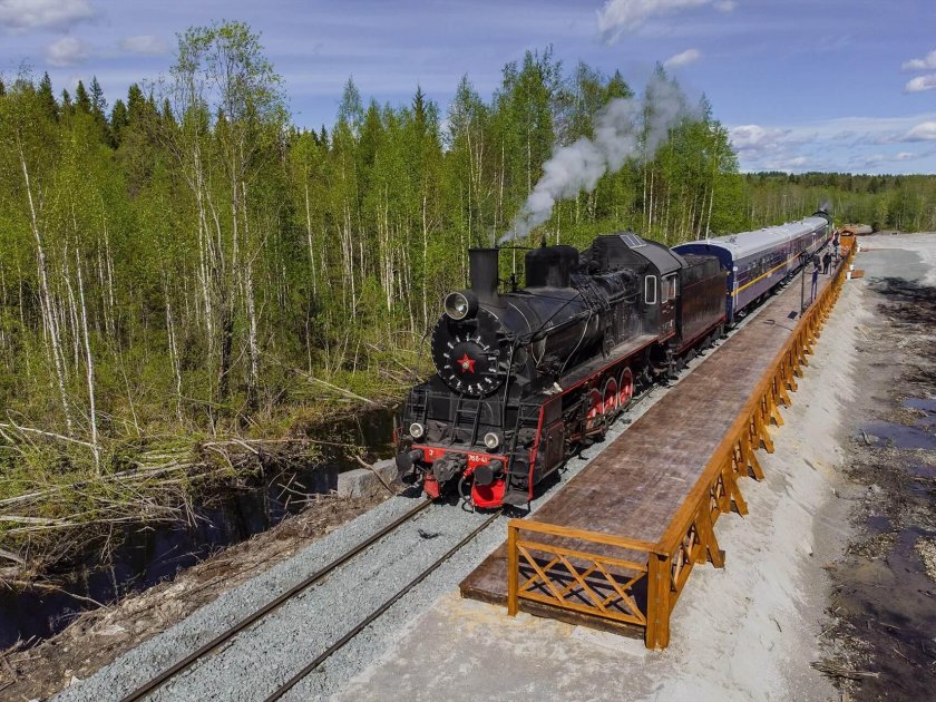Ретропоезд «Рускеальский экспресс» Сортавала – Рускеала