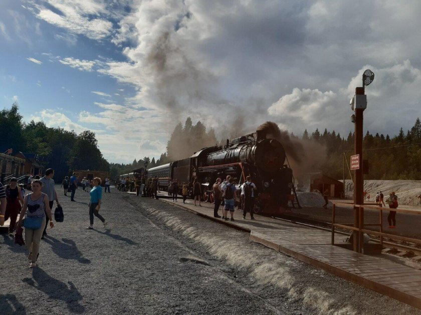 Паровоз Сортавала Рускеала