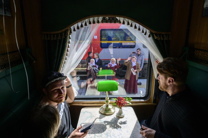 Поезд Рускеала Сортавала ретропоезд