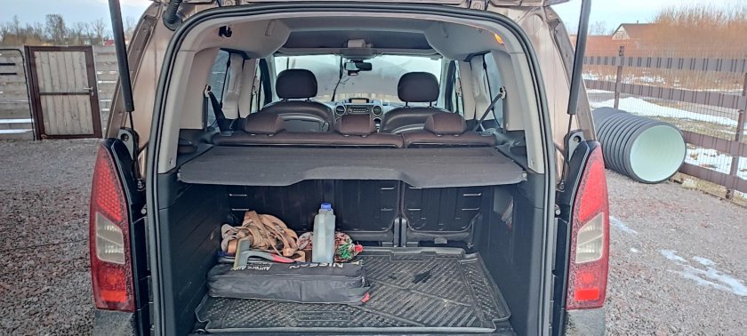 Пежо партнер габариты багажника