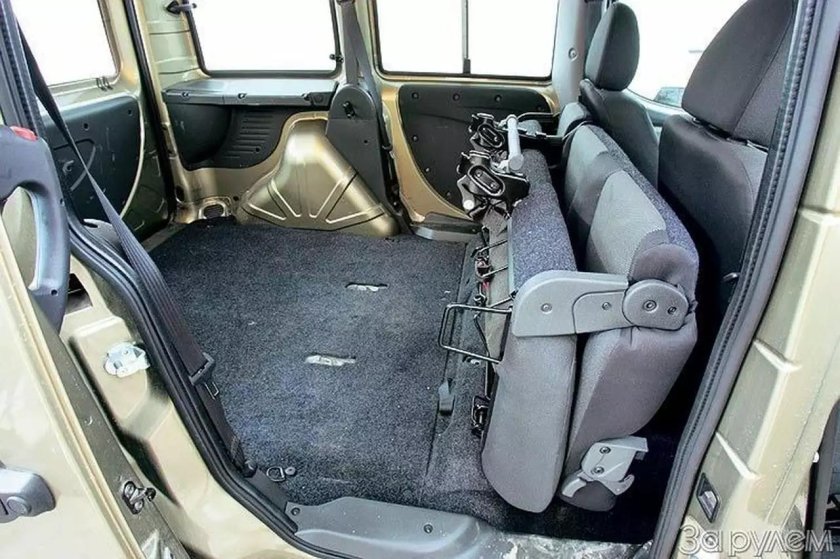 Фиат Добло сложенные сиденья