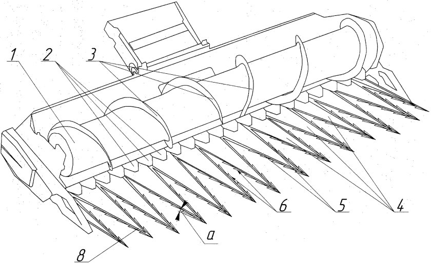 Шнек жатки комбайна вектор 410