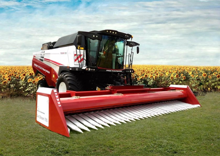 Подсолнечная безрядковая жатка Sun Stream