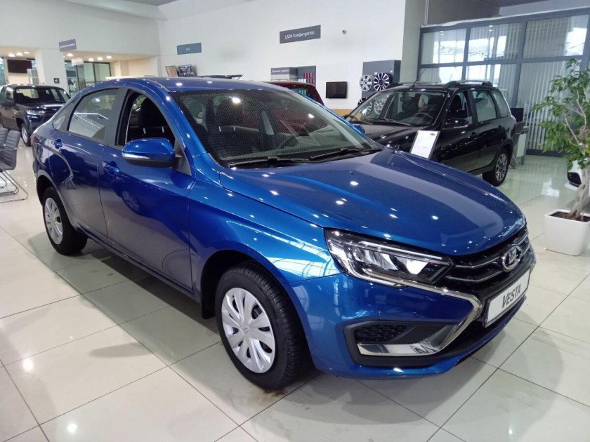 Лада веста синий