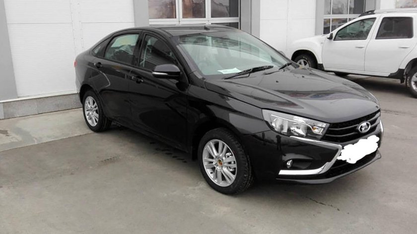 Лада Веста седан черная Жемчужина