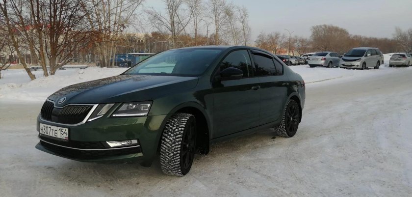 Skoda Octavia a7fl зеленая