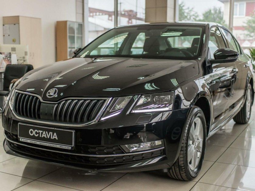 Шкода Октавия 2020 черная