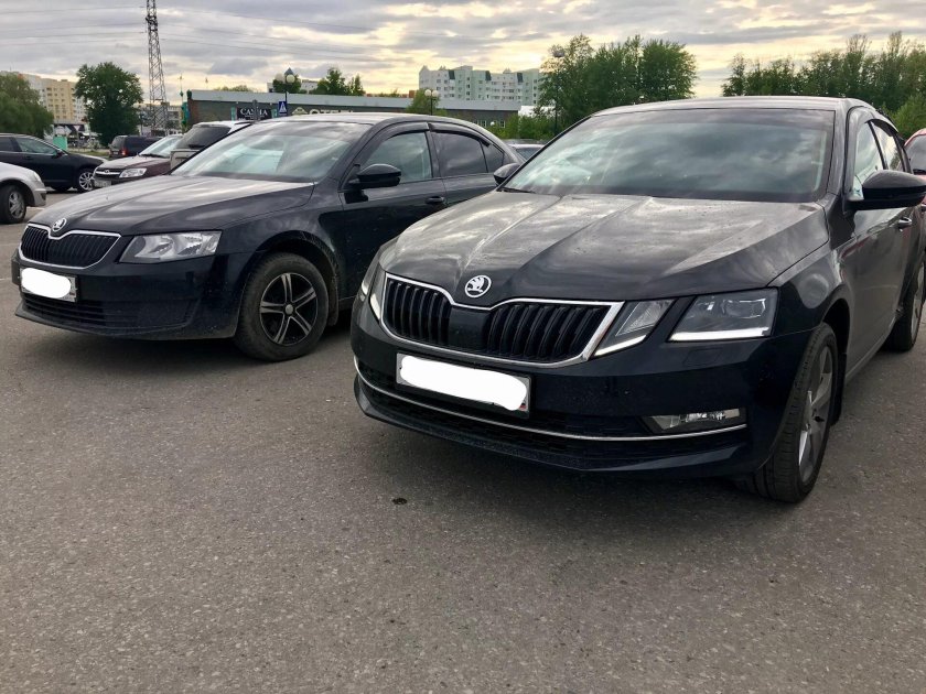 Skoda Octavia a7 черная