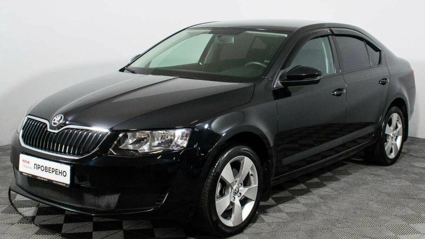 Шкода октавия черная