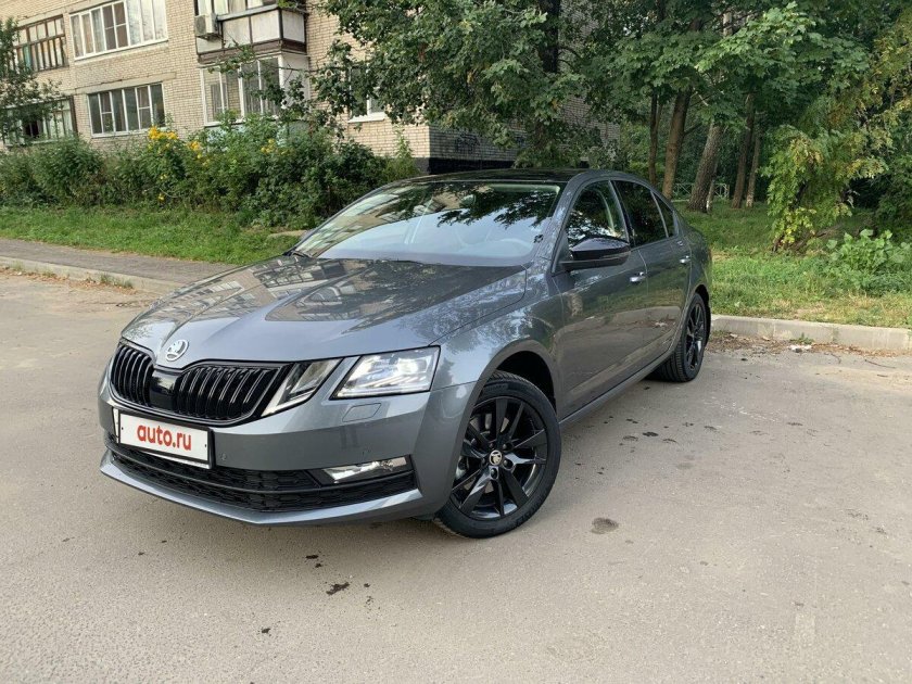 Шкода Октавия 2018 серая