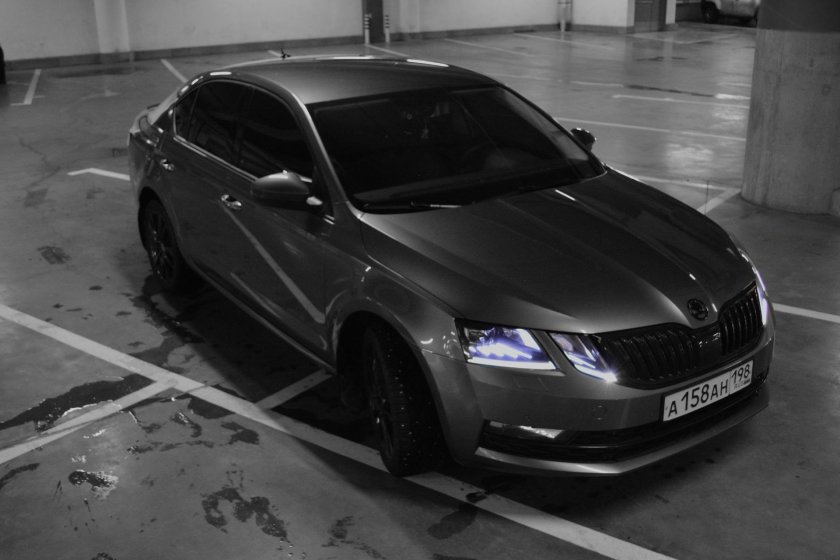 Skoda Octavia a8 черная