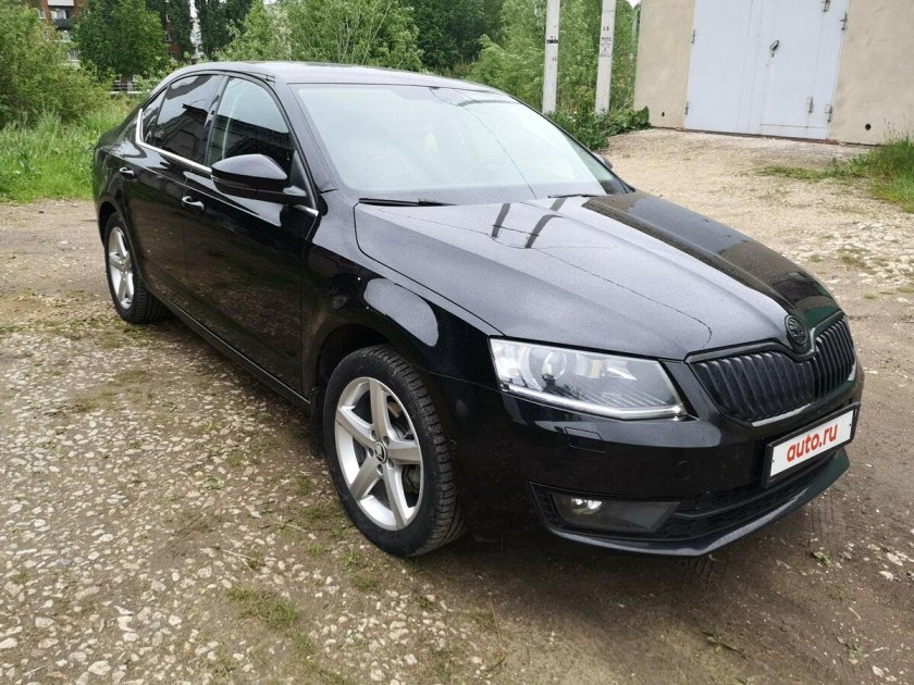Шкода Октавия 2016 черная