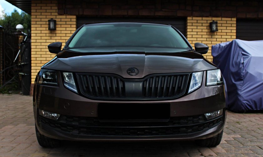 Skoda Octavia a7 2017 черная