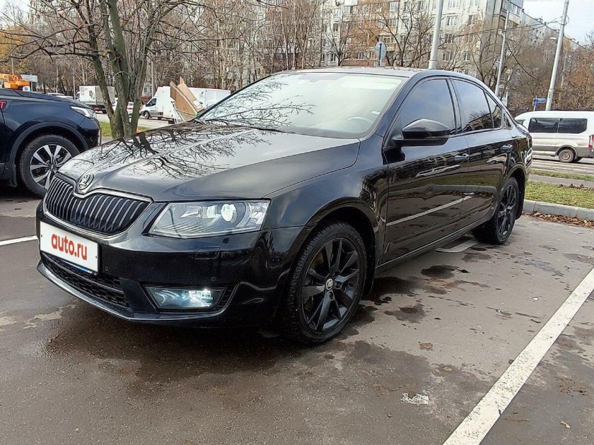 Черная шкода октавия