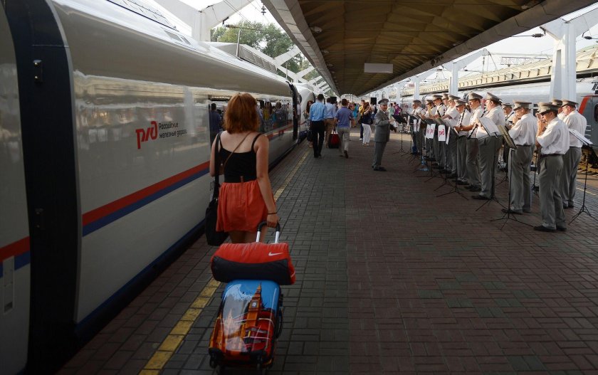 Сапсан на Казанском вокзале