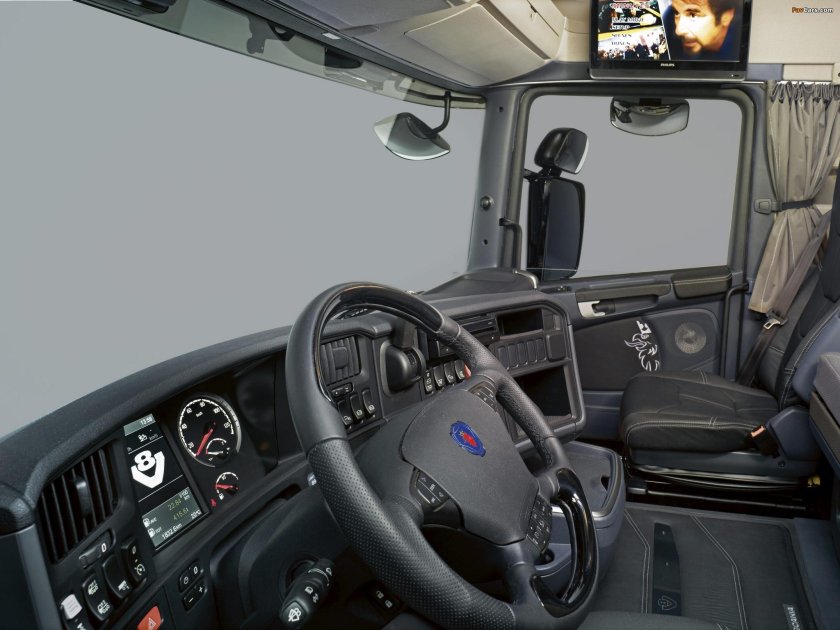 Салон кабины Скания g 400
