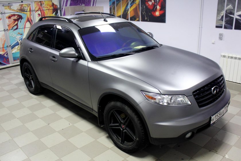 Инфинити fx35 черный матовый