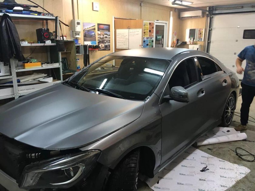 Пленка антрацит черный