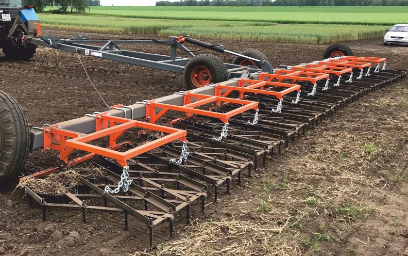 Борона зубовая однорядная