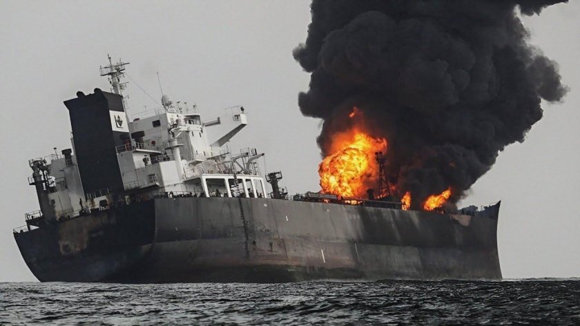 Танкер с нефтью катастрофа