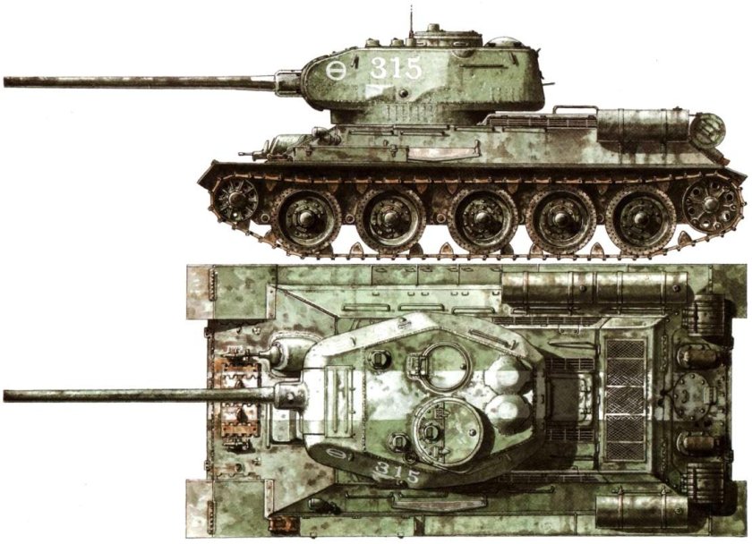 Т 34-85 обр 1945