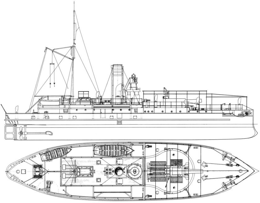 Канонерская лодка Веспе модель
