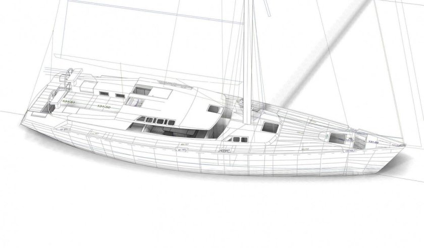 Чертежи моторная яхта absolute 42 STC