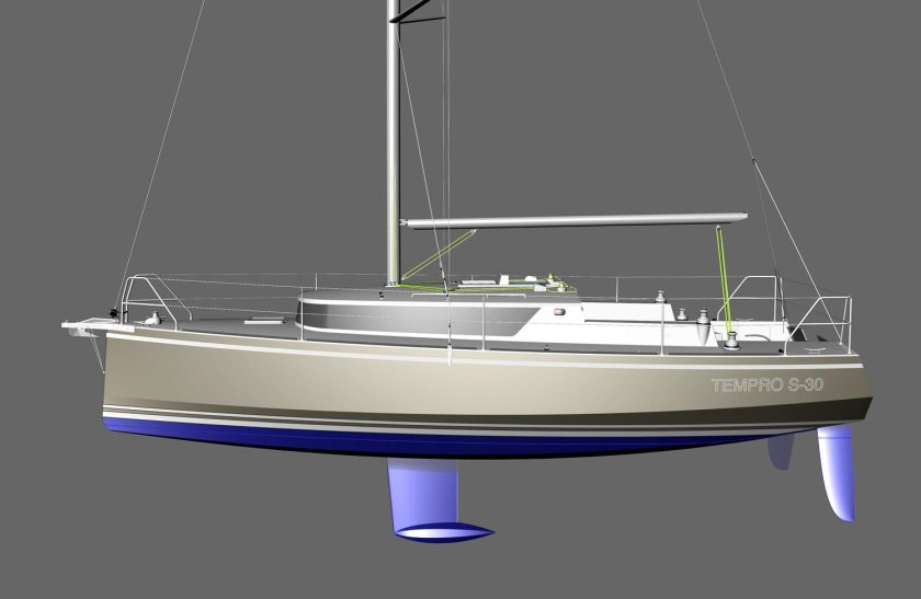 Модель яхты парусной Triumph 800