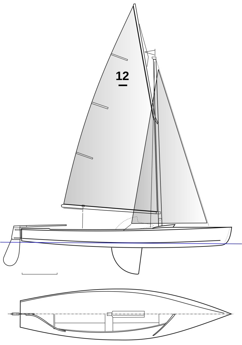 Модель парусной яхты