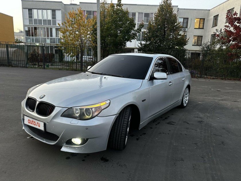 Bmw 5 e60 серебристая