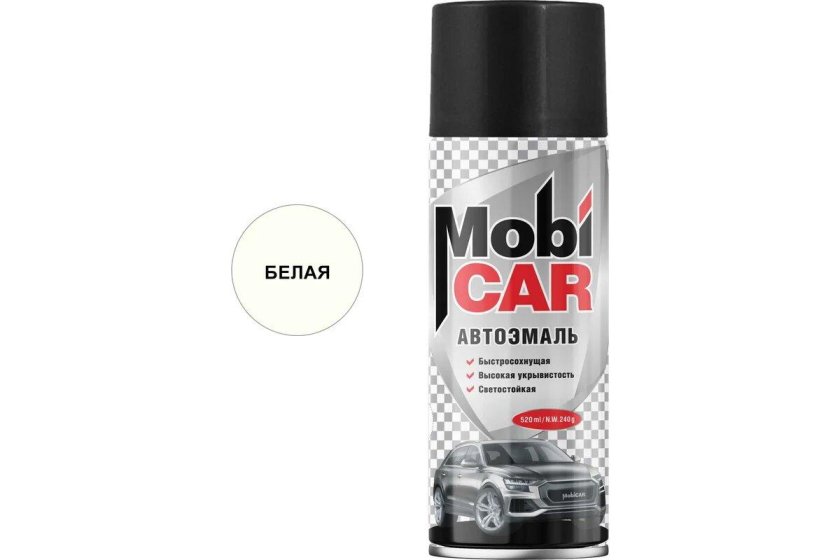 Аэрозольная автоэмаль mobicar 520 мл глянцевая