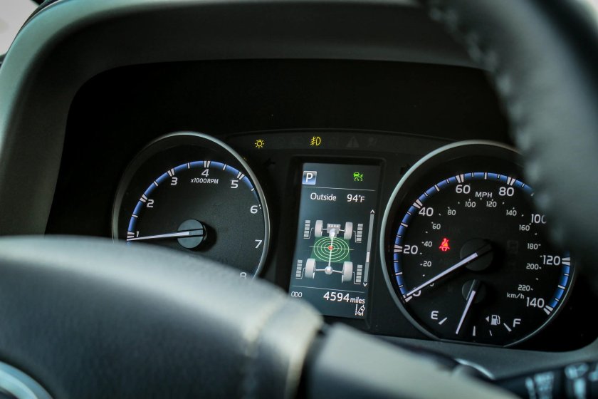 Toyota rav4 2018 приборная панель