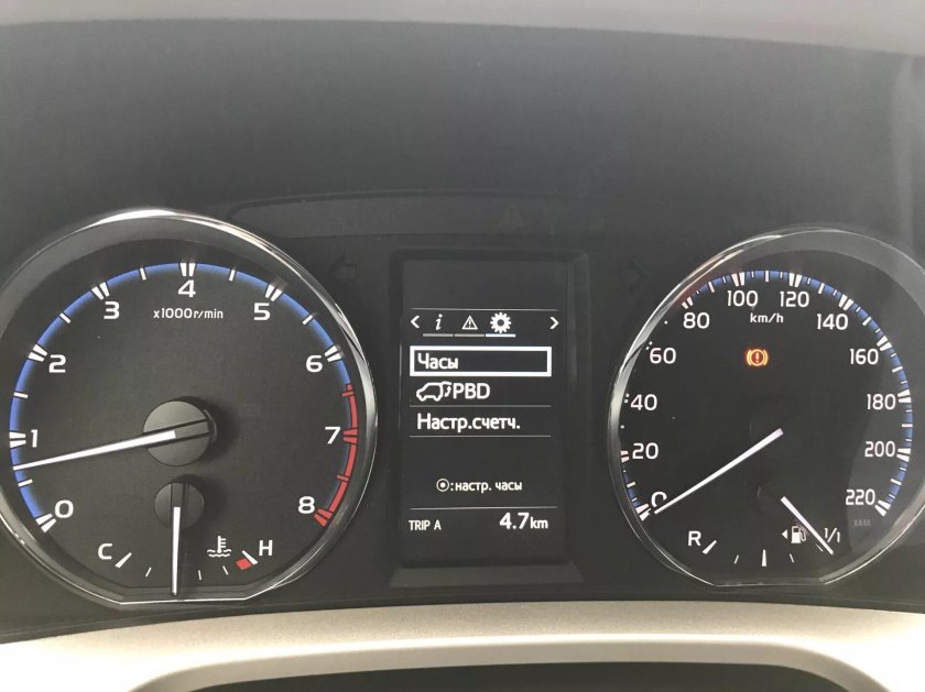 Toyota rav4 панель приборов